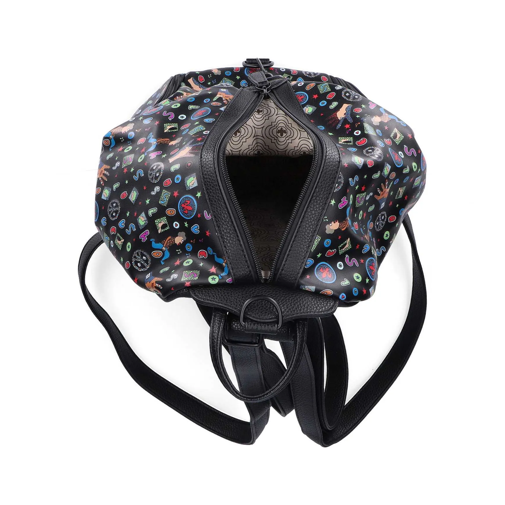 Rieker | Backpack Black Pattern