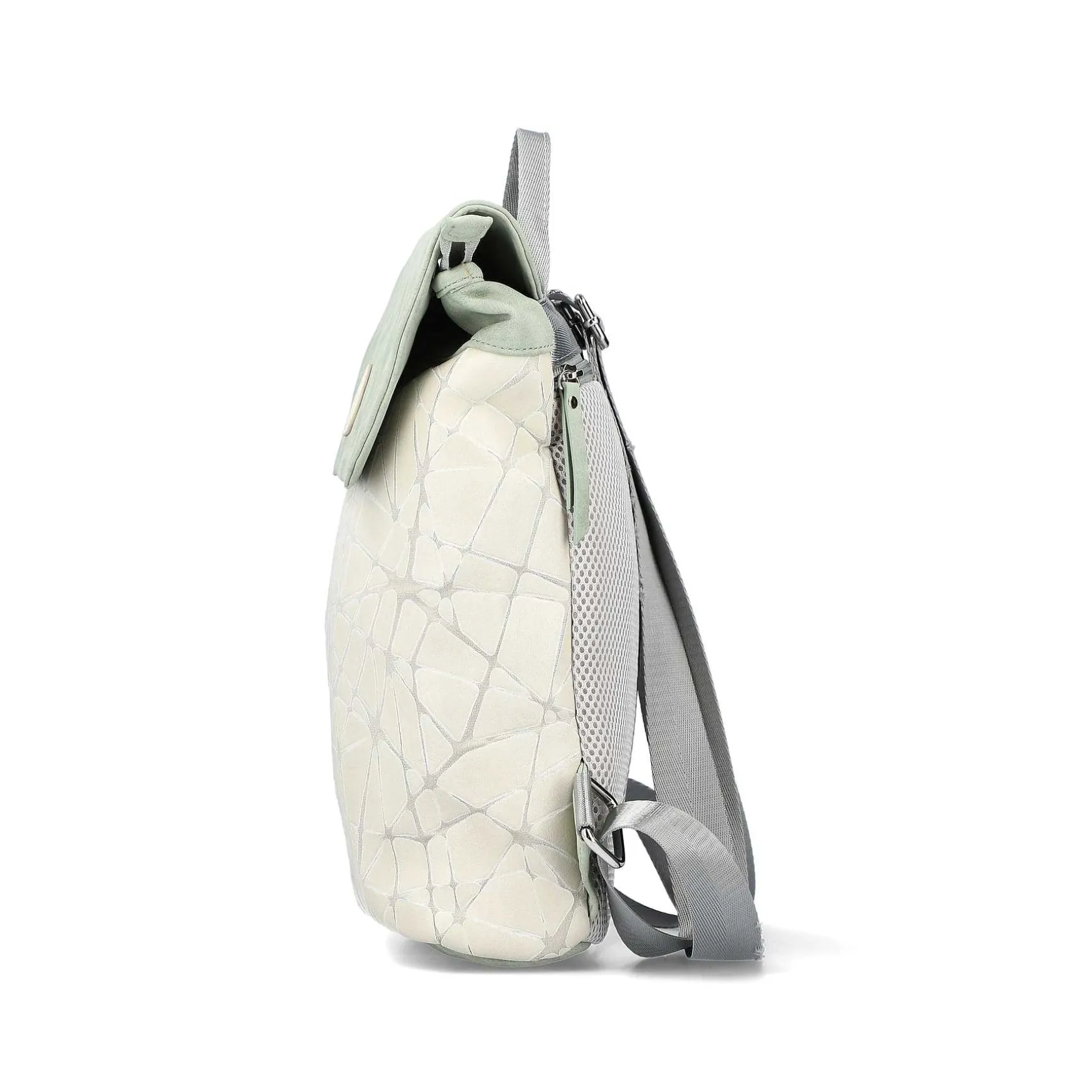 Rieker | Backpack Cream White-Mint Green