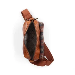 Rieker | Caramel Brown Check Handbag