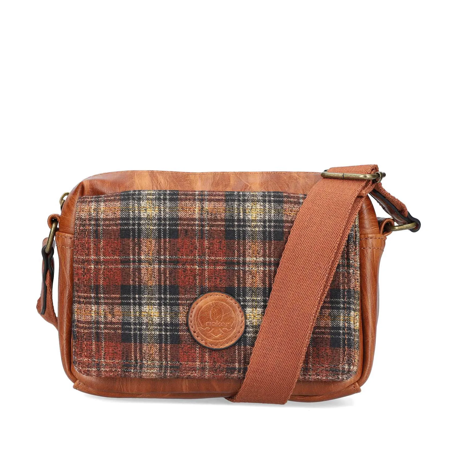 Rieker | Caramel Brown Check Handbag