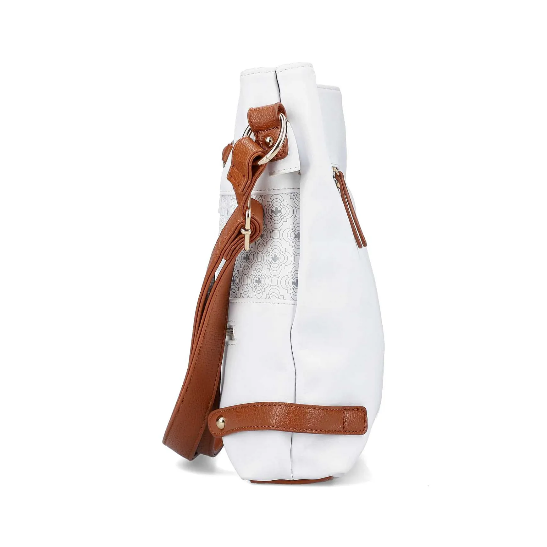 Rieker | Handbag Pure White-Nut Brown