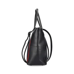 Rieker | Shopper Jet Black-Fire Red