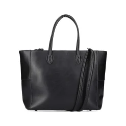 Rieker | Shopper Jet Black-Fire Red