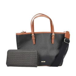 Rieker | Shopper Steel Black-Nougat Brown