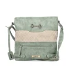 Rieker | Shoulder Bag Mint Green-Light Beige