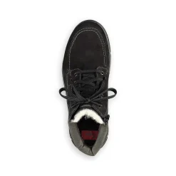 Rieker Men'S Corded Boots Deep Black