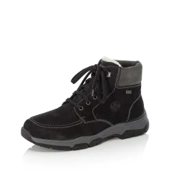 Rieker Men'S Corded Boots Deep Black