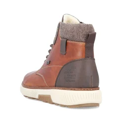 Rieker Men'S Corded Boots Caramel Brown