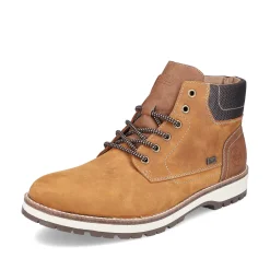 Rieker Men'S Corded Boots Caramel Brown