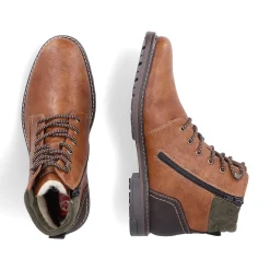 Rieker Men'S Corded Boots Light Brown