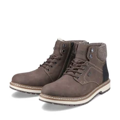Rieker Men'S Corded Boots Tobacco Brown