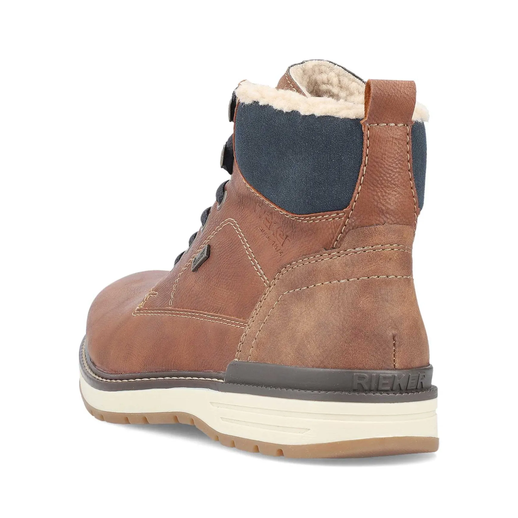 Rieker Men'S Corded Boots, Nut Brown