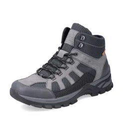 Rieker Men'S Corded Boots Platinum Gray