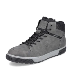 Rieker Men'S Corded Boots Steel Gray