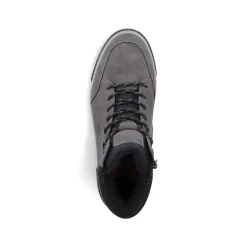 Rieker Men'S Corded Boots Steel Gray