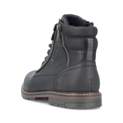 Rieker Men'S Corded Boots Graphite Black