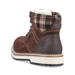 Rieker Men'S Corded Boots, Nut Brown