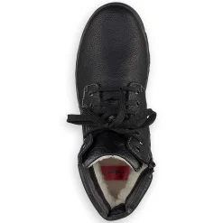 Rieker Men'S Corded Boots Deep Black