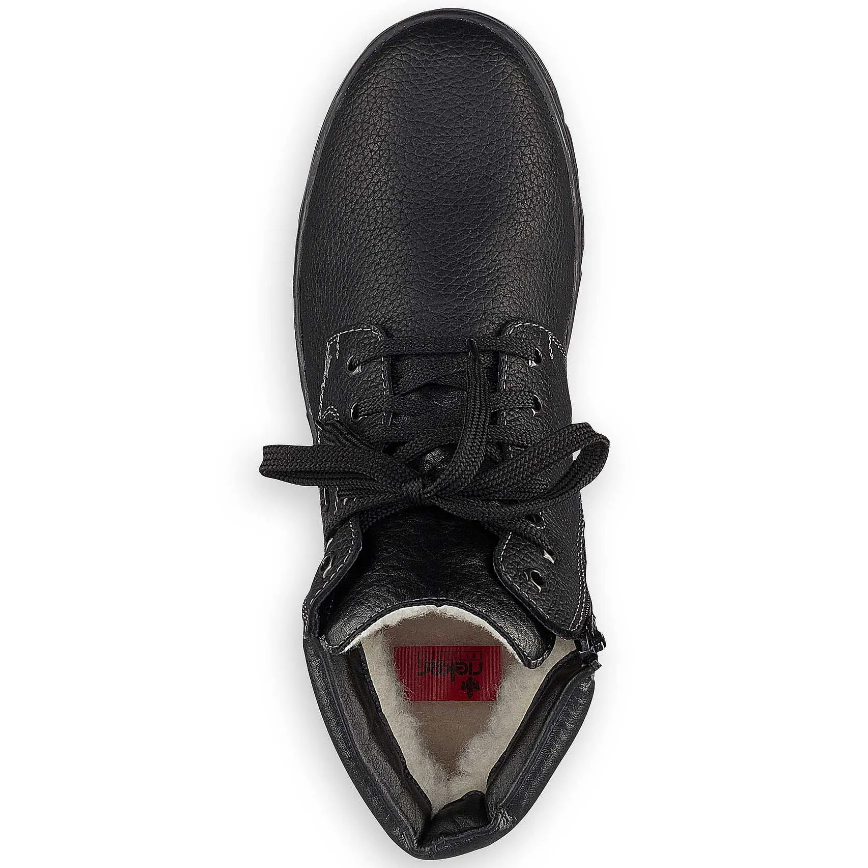 Rieker Men'S Corded Boots Deep Black