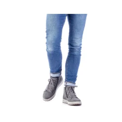 Rieker Men'S Corded Boots Moon Grey