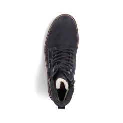 Rieker Men'S Corded Boots Asphalt Black