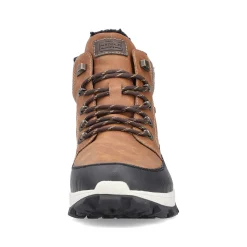 Rieker Men'S Corded Boots Caramel Brown