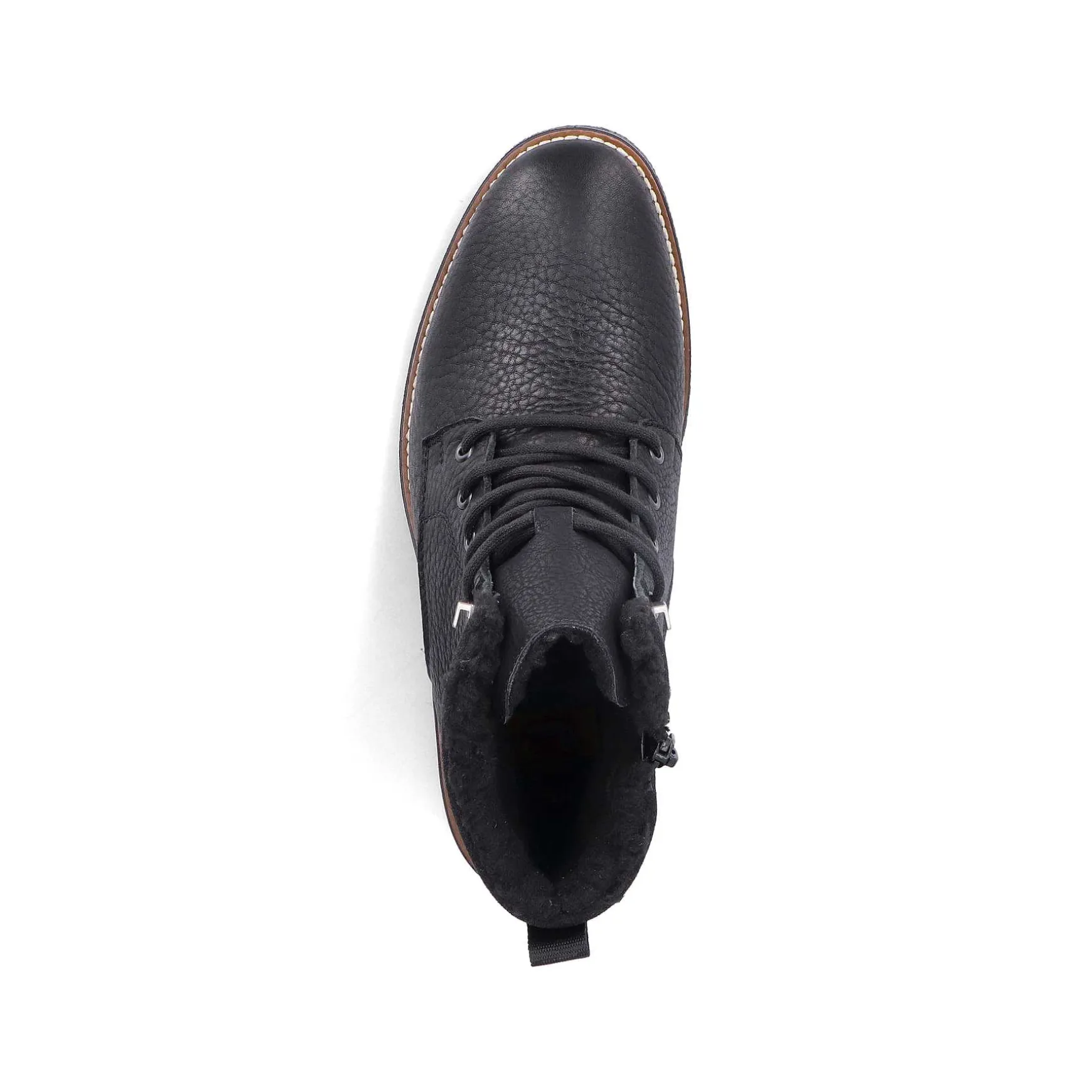 Rieker Men'S Corded Boots Graphite Black