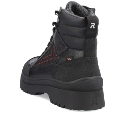 Rieker Men'S Corded Boots Deep Black