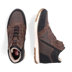 Rieker Men'S Corded Boots, Nut Brown
