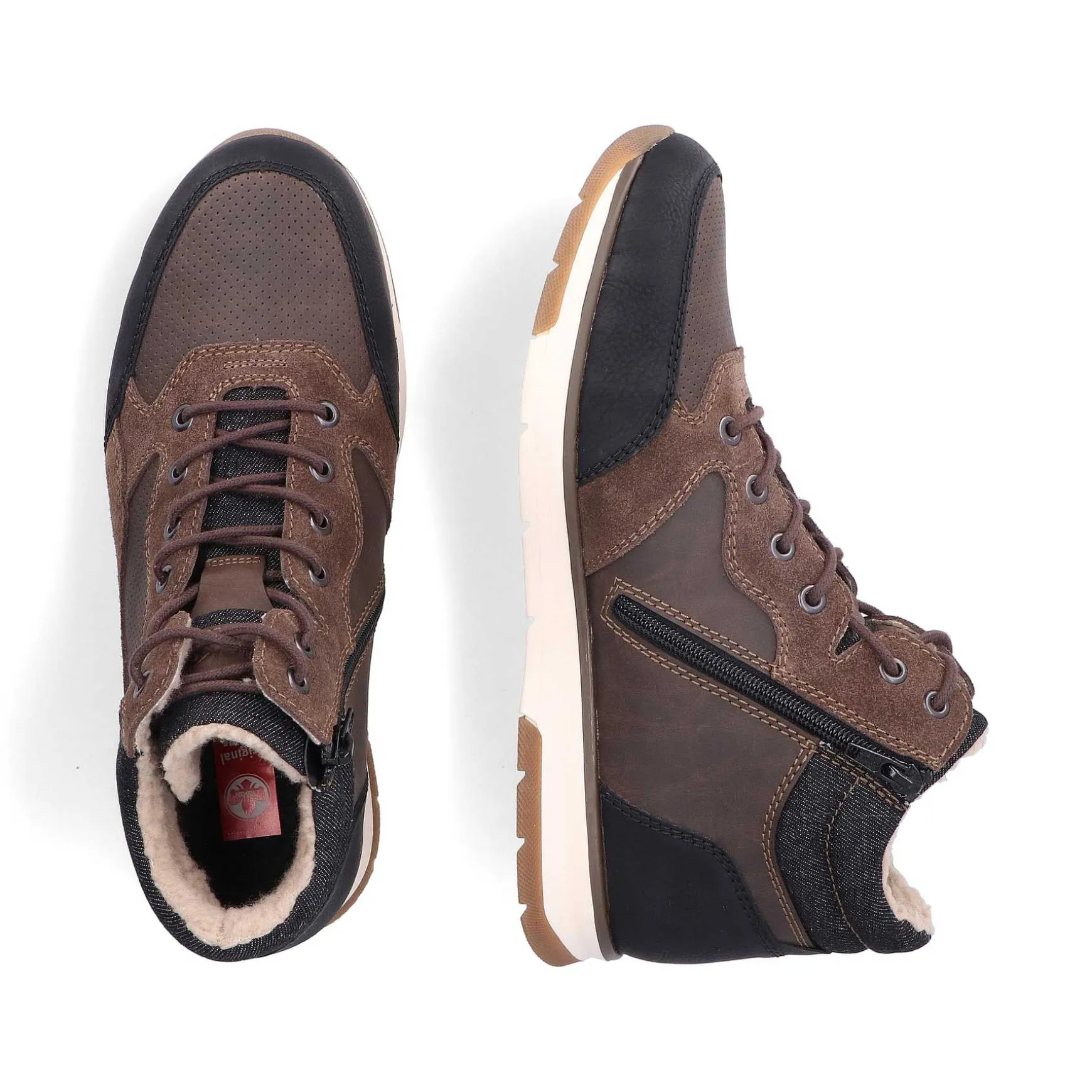 Rieker Men'S Corded Boots, Nut Brown