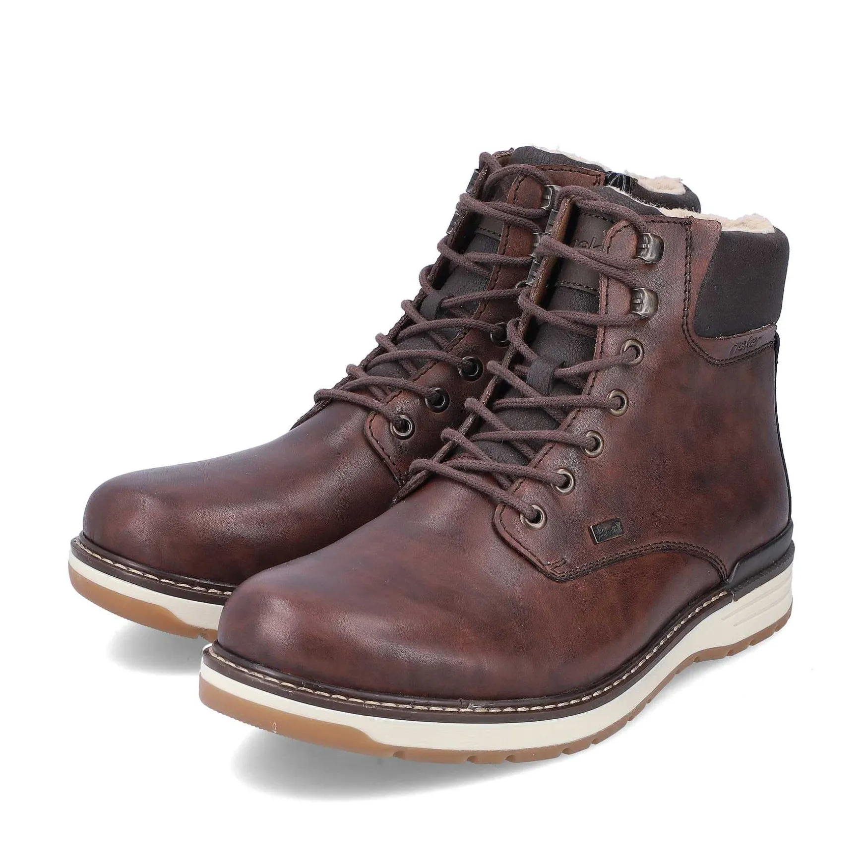 Rieker Men'S Corded Boots, Nut Brown