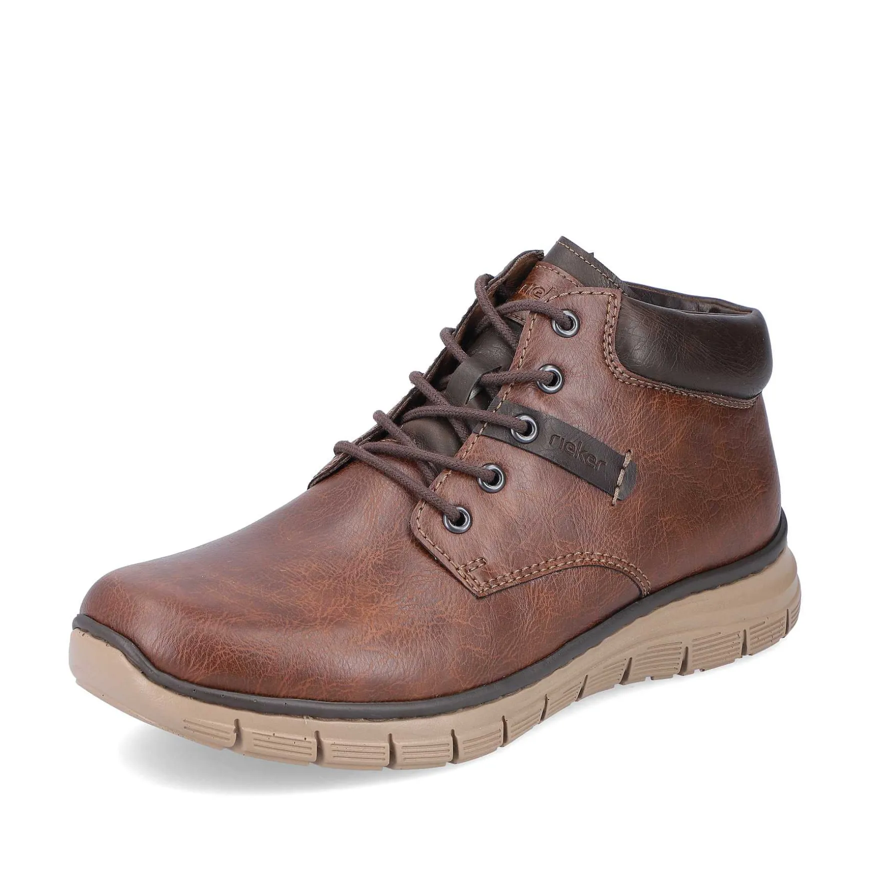 Rieker Men'S Corded Boots, Nut Brown