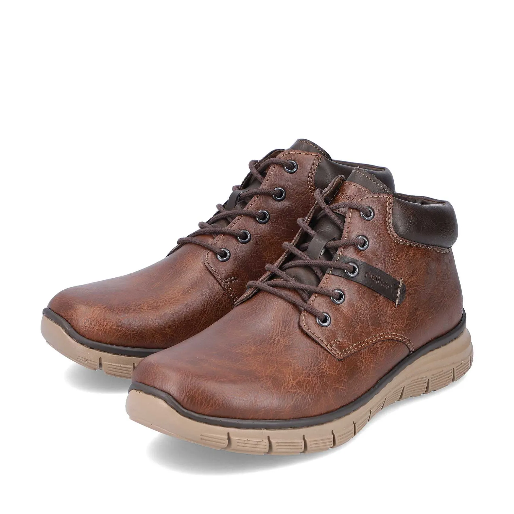 Rieker Men'S Corded Boots, Nut Brown