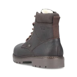 Rieker Men'S Corded Boots Dark Brown
