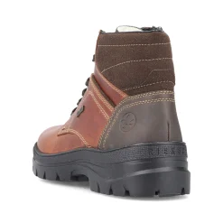 Rieker Men'S Corded Boots Chestnut Brown
