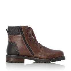 Rieker Men'S Corded Boots Chestnut Brown