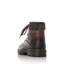 Rieker Men'S Corded Boots Chestnut Brown
