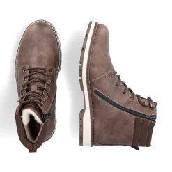 Rieker Men'S Corded Boots Tobacco Brown