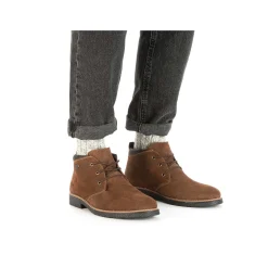 Rieker Men'S Corded Boots Cinnamon Brown