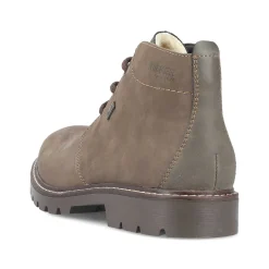 Rieker Men'S Corded Boots Grey-Brown