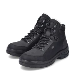 Rieker Men'S Corded Boots Asphalt Black