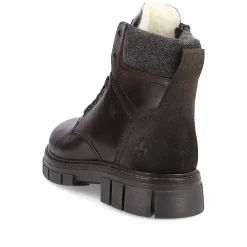 Rieker Men'S Corded Boots Dark Brown