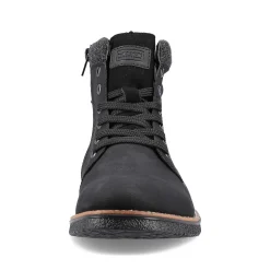 Rieker Men'S Corded Boots Deep Black