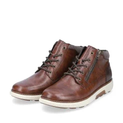 Rieker Men'S Corded Boots Coffee Brown