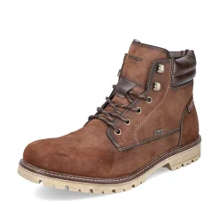 Rieker Men'S Corded Boots Chestnut Brown