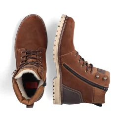 Rieker Men'S Corded Boots Nougat Brown