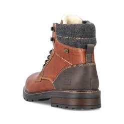 Rieker Men'S Corded Boots Caramel Brown
