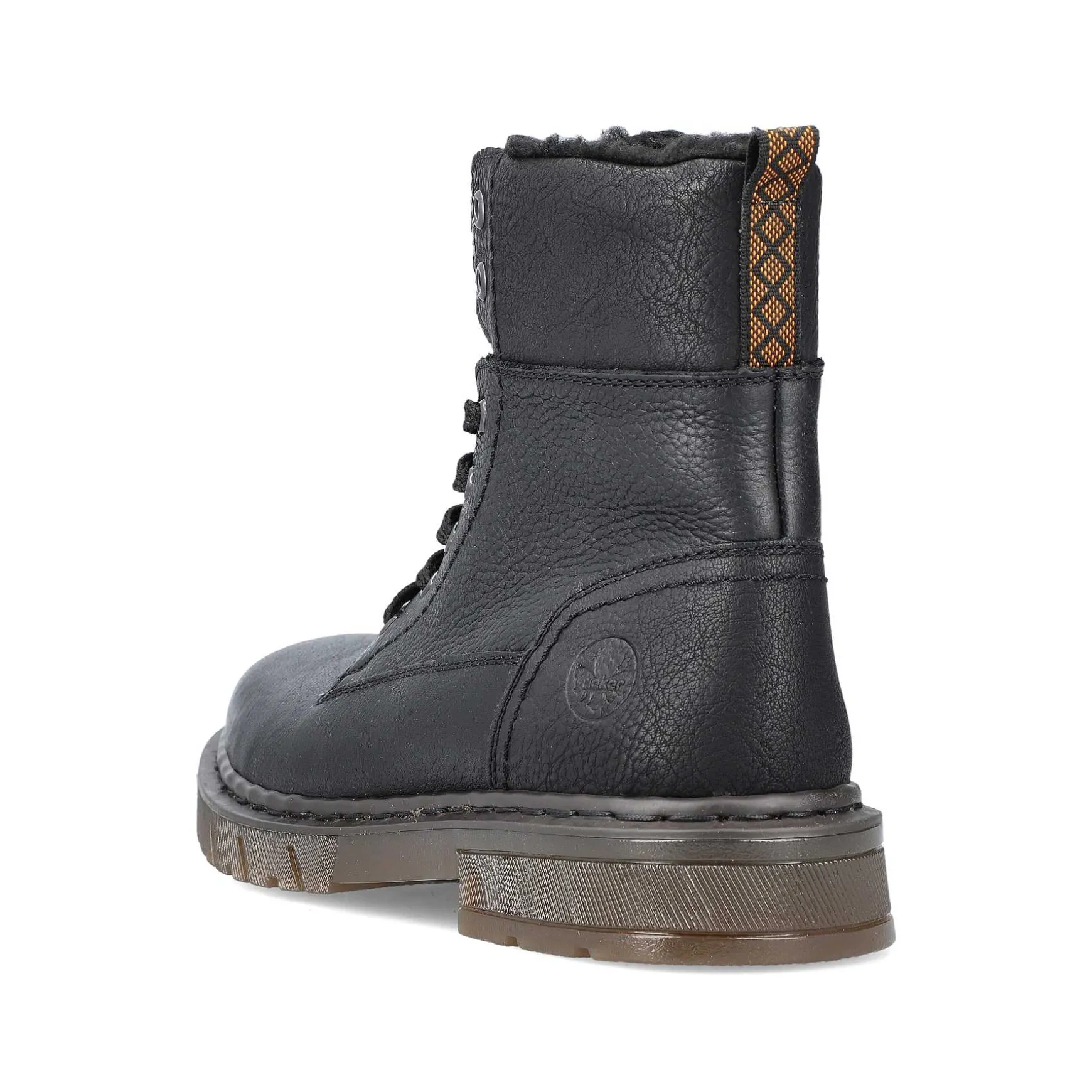 Rieker Men'S Corded Boots Graphite Black