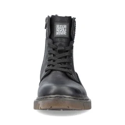 Rieker Men'S Corded Boots Graphite Black