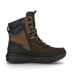 Rieker Men'S Corded Boots Nut-Brown Deep-Black